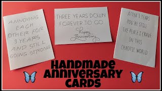 Handmade Anniversary card ideas | DIY cute cards for your loved ones