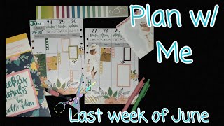 PLAN WITH ME | LAST SPREAD OF JUNE | SUMMER TIME