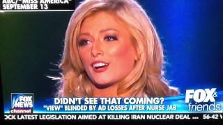 Wait for it....at 1:56 The View gets tore up by Elisabeth Hasselbeck about Miss USA Nurse Monologue