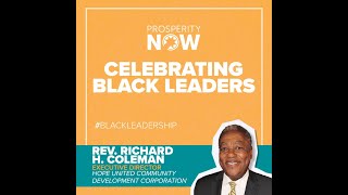 Reverend Coleman, Prosperity Now Black History Month 2021