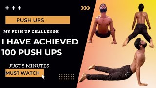 I Have Completed 100+ Push Ups In 5 Minutes | How To 100 Push Ups | 100 Push Ups Challenge ||