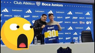 BOCA PRESENTÓ A TOMÁS BELMONTE COMO SU SEGUNDO REFUERZO EN ESTE MERCADO DE PASES ⚽