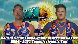 Rain or Shine Elasto Painters Official Roster 2024 - 2025 PBA Commissioner's Cup