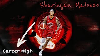 Sharingan Malonzo Post Career High | Barangay Ginebra Pinayuko ang Rain or Shine