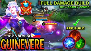 Guinevere Full Damage Deadly Combo |Guinevere Gameplay| |Best Build| |Top Global| By:HxH Enaru -MLBB