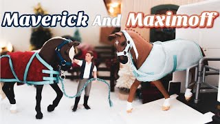 Phoenix Stables SO3 EO4 - Maverick and Maximoff - Schleich Horse Original Series| Phoenix Stables