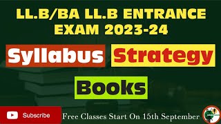 How to Prepare for Law Entrance Exam 2023-24/ How to Prepare for LLB/BA LL.B/LL.M & other Law exam