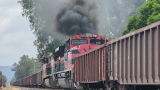 Los TRENES Más PESADOS De Ferromex / 4 Trenes Muy Pesados En El Distrito Sayula