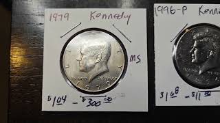 W.I.Y.P ( 100 half dollars graded and priced )