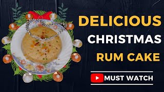 CHRISTMAS RUM CAKE | CHRISTMAS SPECIAL RECIPE | MANVAS