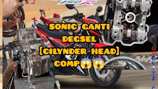 HONDA SONIC 150R GANTI DEGSEL {CILYNDER HEAD COMP} hati² saat beli motor second jgn smpai sperti ini