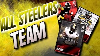 ALL STEELERS TEAM! My Legacy Team! - Madden Mobile 16