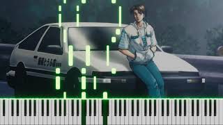 Rage Your Dream - M.O.V.E. (Initial D OP) Piano