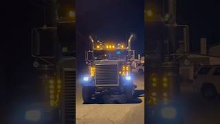 A Awesome/Rare Freightliner FLC120  Truck does a Nice Turbo/Horn show through Piscataway,NJ!