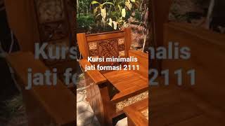 Kursi minimalis jati finising natural formasi kursi 2111