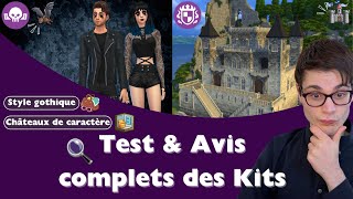 Test des Kits "Style gothique" & "Châteaux de caractère" dans Les Sims 4 🖤🏰