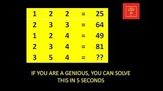 Math puzzle: Can you solve this in less than 5 seconds?