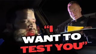 SOBRIETY TEST REFUSAL: "NO NO NO" (COP OWNED)