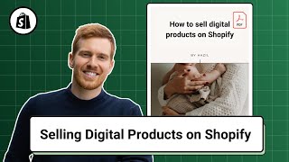 How to sell digital products with Shopify in 3 minutes - Full Tutorial