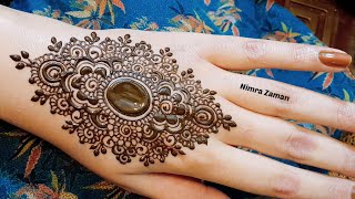 bridal mehndi design for back hand | beautiful stylish mehndi design | mehndi designs 2025