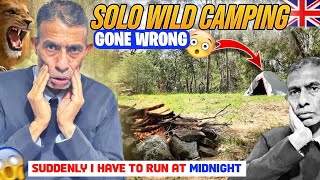 Suddenly! Solo Wild Camping Gone Wrong In UK 😱🇬🇧 I Have To Run At Midnight