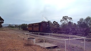 Coffee Pot pulls into Quorn Railway Station.