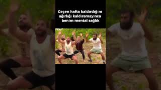 Geçen hafta kaldırdığım ağırlığı kaldıramayınca benim mental sağlık