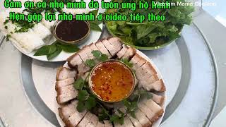 Vietnam Mama Cooking / heo quay bánh hỏi ngày mưa