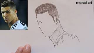 Ronaldo drawing/ How to draw Cristiano Ronaldo with a pencil for beginners