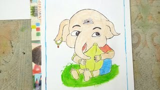 Ganesh chaturthi drawing/#viral/#shorts/#youtubeshorts