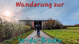 Wanderung zur So-da-Brücke - Unvollendete Autobahnbrücke der BAB 56 zwischen Frauenberg und Elsig