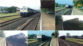 [ 6 in 1 ] compilation of KONKAN RAILWAY TRAINS : Speed Queen , Marusagar exp , Veraval exp.....