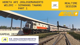 KERETA API JOGLOSEMARKERTO 2023 WELERI - SEMARANG | PART 1 | TRAINZ SIMULATOR 2022+ INDONESIA