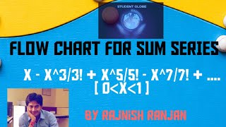 Lec- XVI:Flow chart for sum series: X - X^3/3! + X^5/5! - X^7/7! + ....