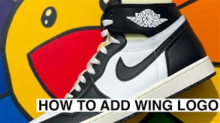 HOW TO MAKE A JORDAN WING LOGO FOR YOUR CUSTOMS| TIMELAPSE TUTORIAL