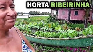 ELA VIVE EM JURUTI, CASA RIBEIRINHA E CULTIVA SUA HORTA EM PALAFITAS!