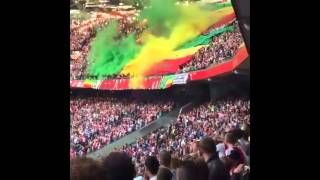 Ajax Pyroshow vs. Rapid Wien (Champions League Play-Off | Amsterdam vs. Rapid)