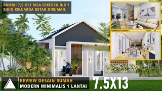 RUMAH MINIMALIS 7.5 X13 BEDA DARI RUMAH BIASANYA BIKIN KELUARGA BETAH DIRUMAH!NYESEL KALO GAK NONTON