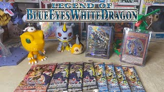 Opening rare Vintage Yu-Gi-Oh Packs (Legend of Blue-Eyes, Invasion of Chaos) + Giveaway