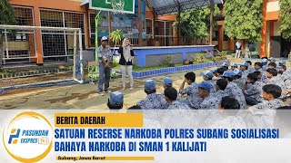 Satuan Reserse Nark0b4 Polres Subang Sosialisasikan Bahaya Nark0b4 di SMAN 1 Kalijati