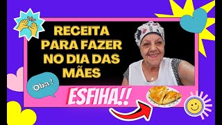 Esfiha de Carne - Receita Especial - Fácil de Fazer em casa - Comida Caseira da Vovó - Comida Árabe