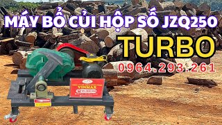 Máy bổ củi mẫu mới nhất dùng hộp số giảm tốc JZQ250 mô tơ điện 1 pha 5.5KW | LH 0964293261