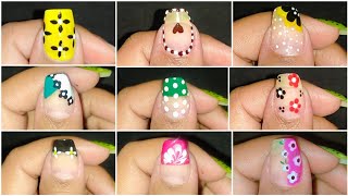 10 + Easy Nailart design for beginners 💅|| Nail art tutorial || Nailart at Home 😍💅