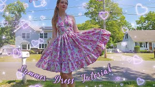 Thrift Flip: Fitted Bedsheet Into the Perfect Summer Dress