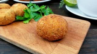 كرات البطاطس المقلية بحشوة اللحم لذيذه وسهله جدا الكاتلس  Tasty Potato Balls