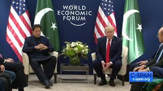 PM Imran Khan Media Talk with US President Donald Trump at World Economic Forum, Davos, Switzerland