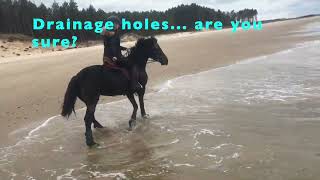 Great Drainage Makes a Great Horse Hoof Boot!