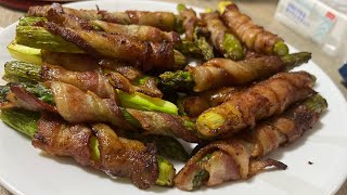 Good combination Asparagus and bacon || fast easy and yummy 😋 air fryer recipe