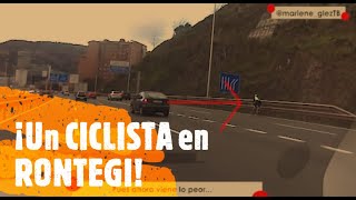 😱😱 Un CICLISTA 🚴‍♂️ por el puente 🌉 de RONTEGI ❗❗ [17-12-2019]