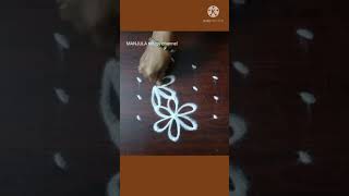 #shorts // 5x3dots rangoli // simple rangoli // easy rangoli // daily rangoli